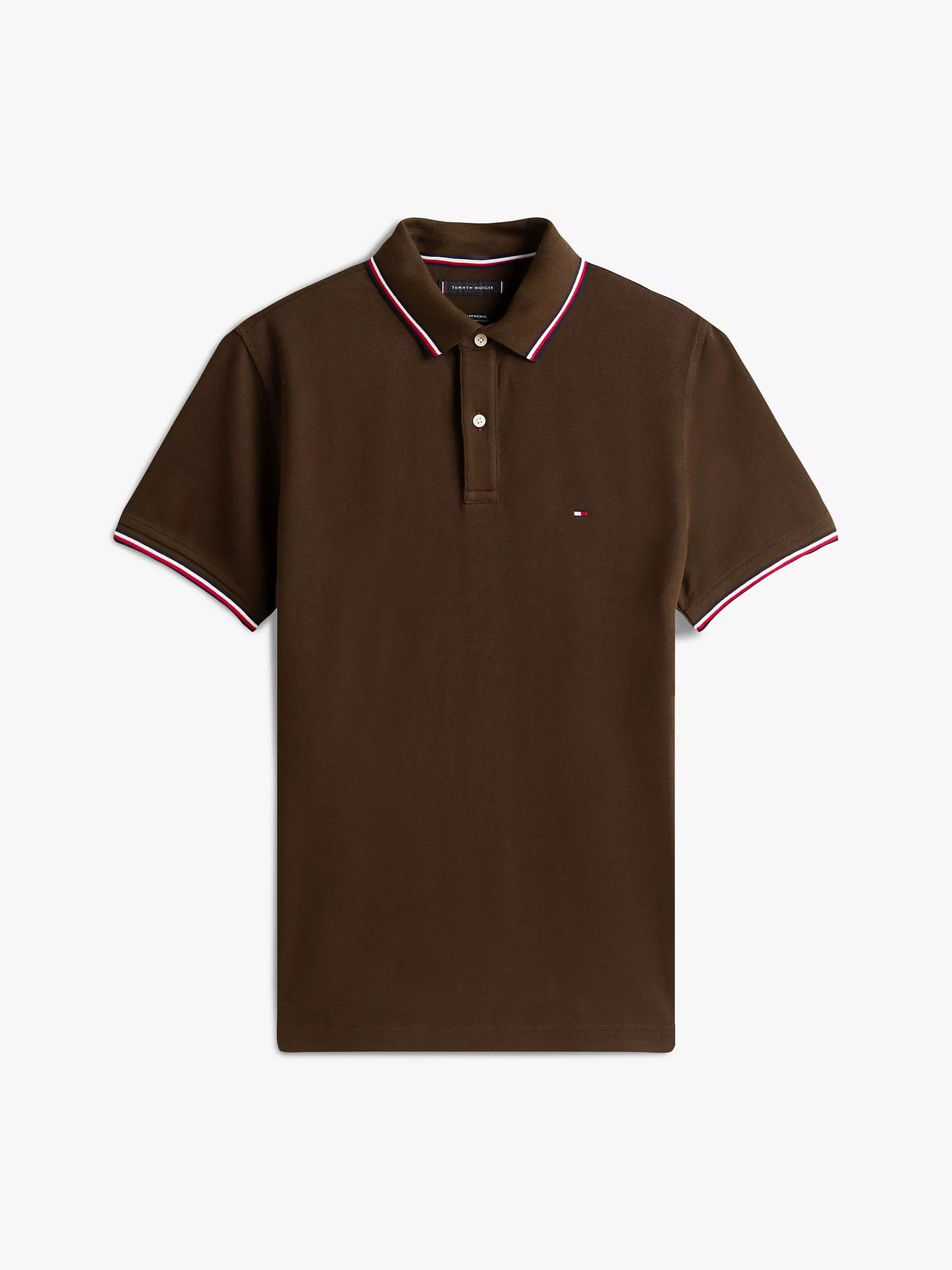 Chemise unicolor con cuello ribeteado