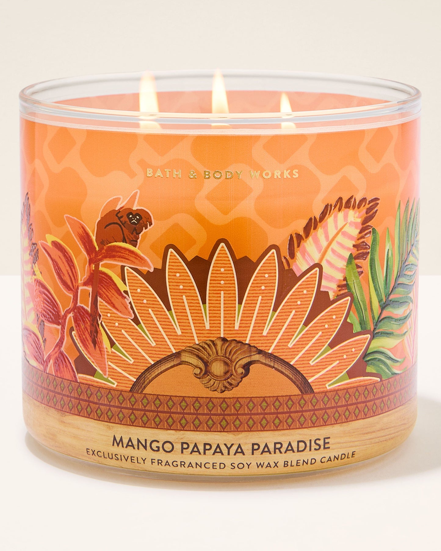 Vela 3 mechas Mango Papaya Paradise