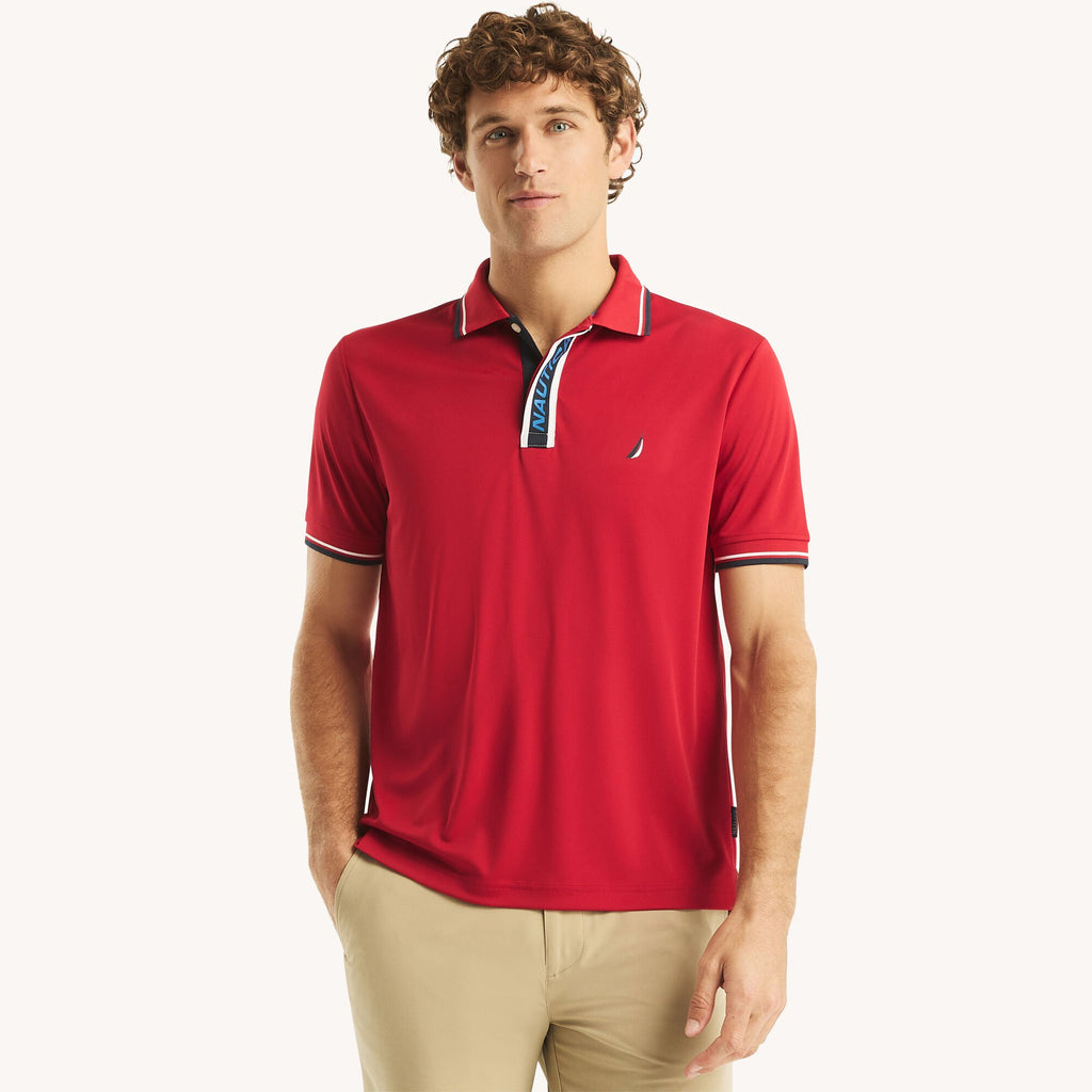 Chemise Navtech con cuello y mangas ribeteadas