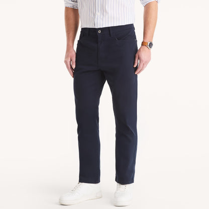 Pantalon elastico regular corte recto