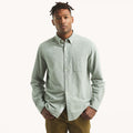Camisa manga larga unicolor Oxford