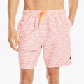Traje de baño logo en olas tipo short 8" secado rápido