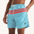 Traje de baño con rayas tipo short 6" secado rápido