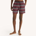 Traje de baño con rayas tipo short 6" secado rapido