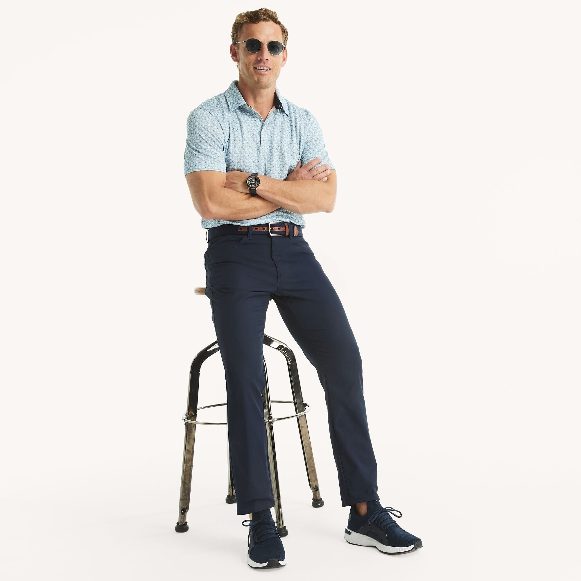 Chemise Navtech con estampado