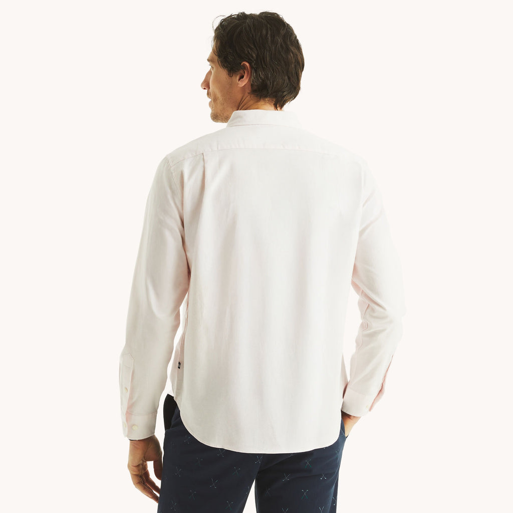 Camisa manga larga unicolor Oxford