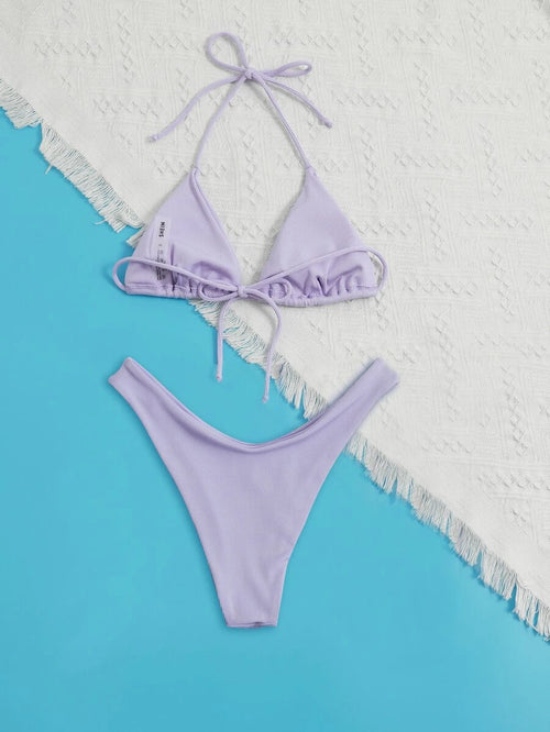 Bañador bikini unicolor