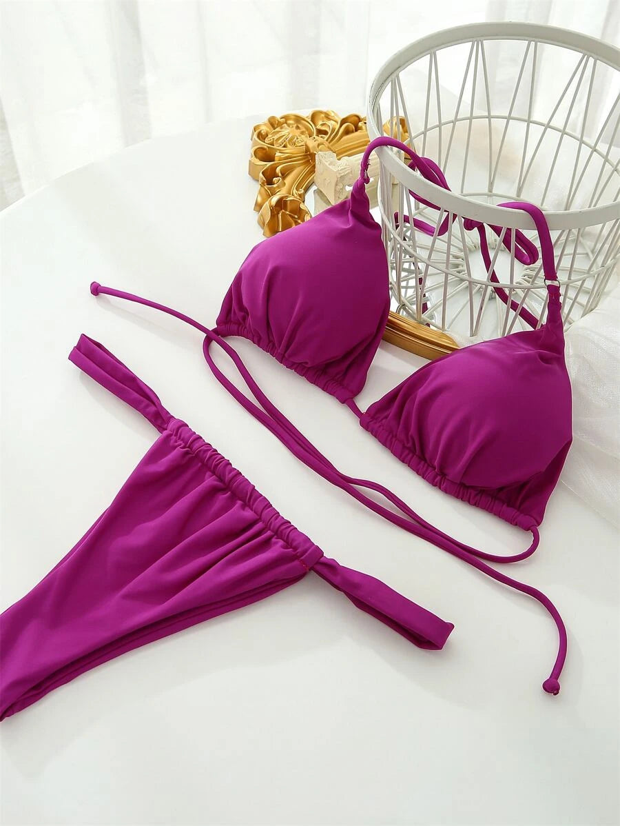Traje de baño unicolor