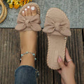 Sandalias con diseño de lazo