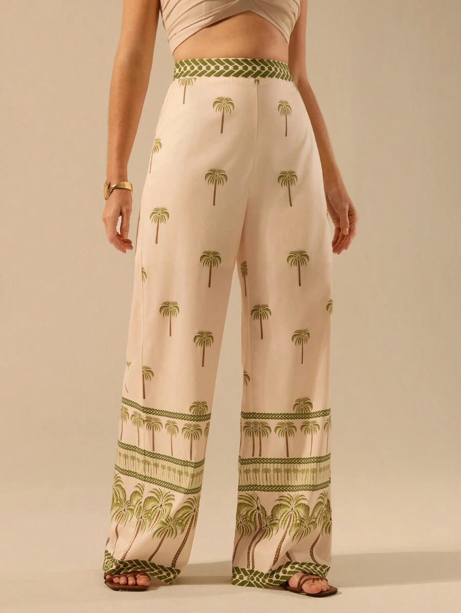 Pantalones casuales con estampado