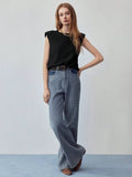 Blusa con manga acolchada