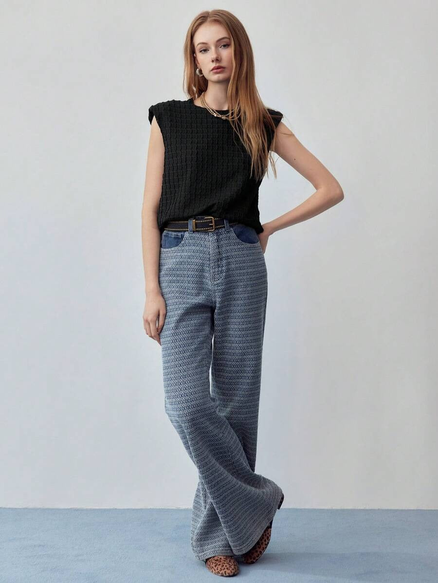 Blusa con manga acolchada