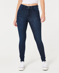 Jean Ajustado tiro super alto tipo leggings