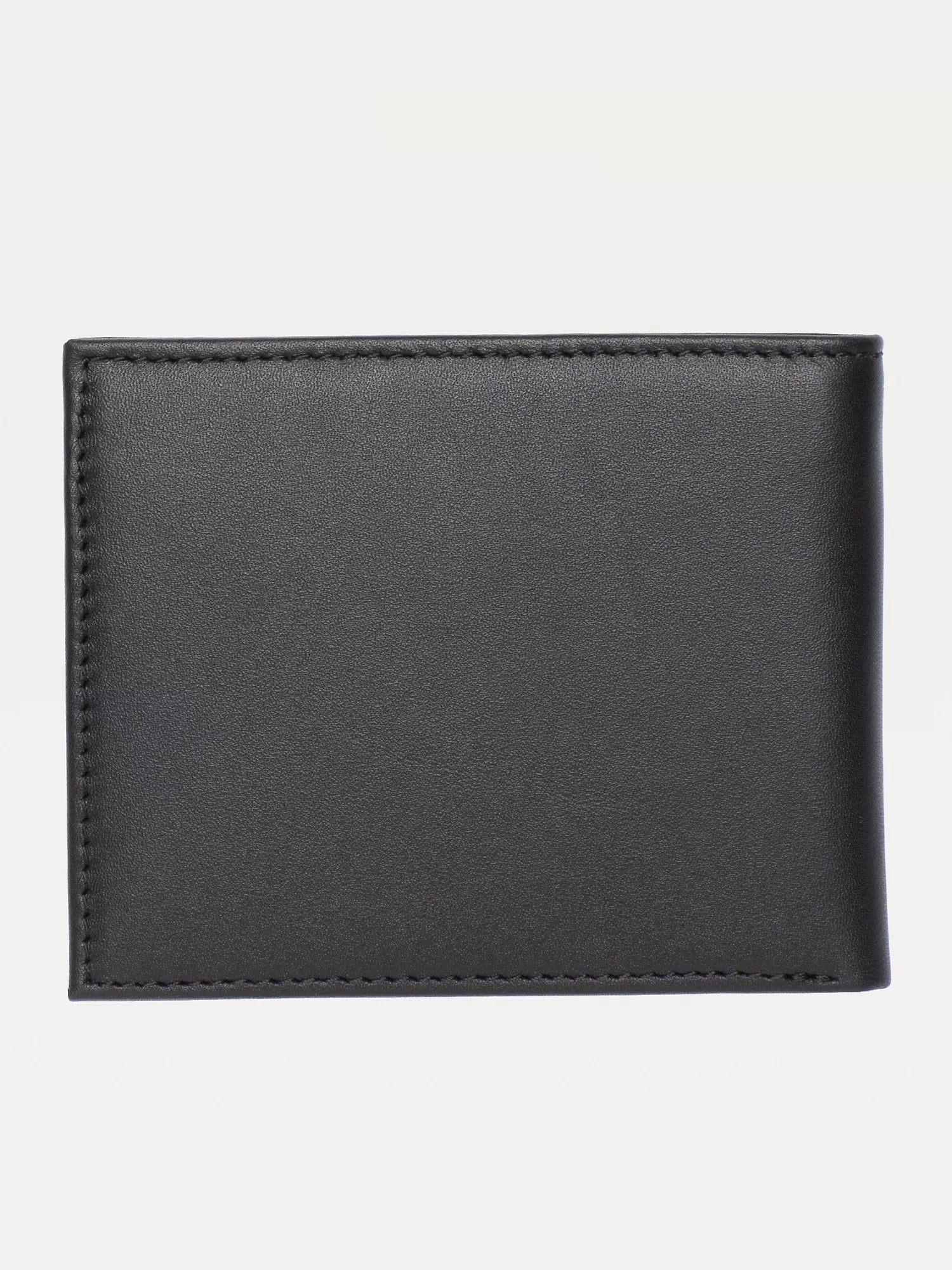 Cartera de cuero con logo