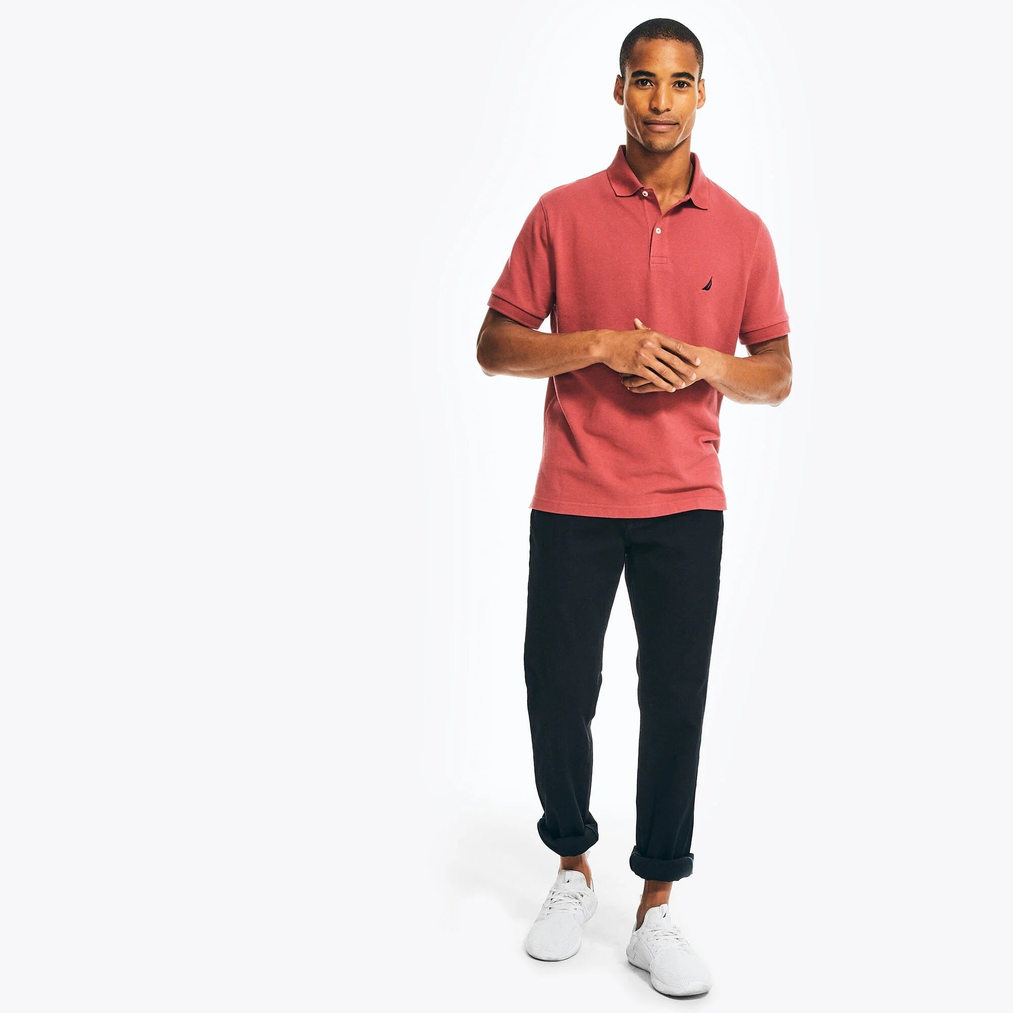Chemise regular unicolor con logo