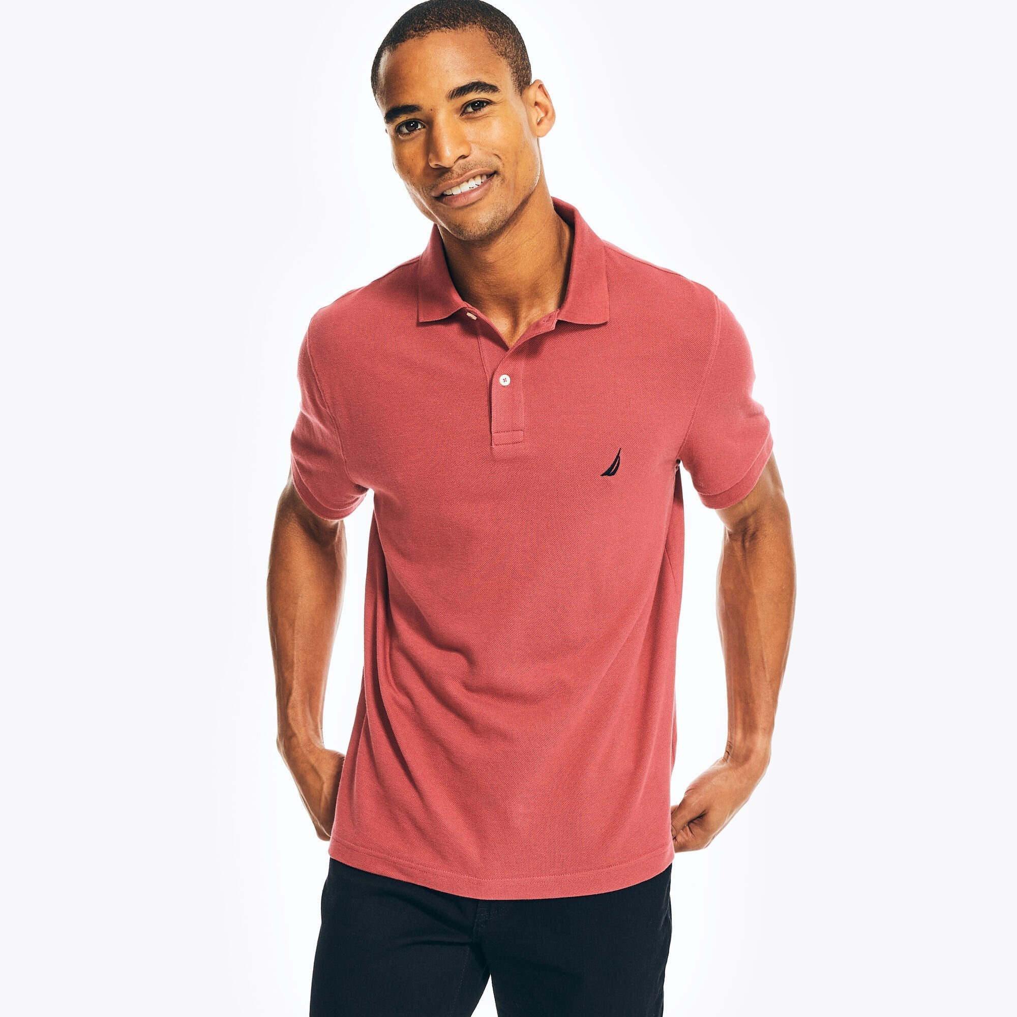 Chemise regular unicolor con logo
