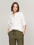 Camisa manga larga unicolor Oxford
