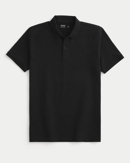 Chemise unicolor con logo