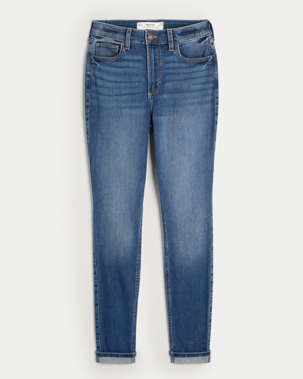 Jean Ajustado tiro alto y curvas tipo leggings