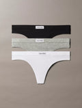 3 Pack de Panties con logo central tipo hilo