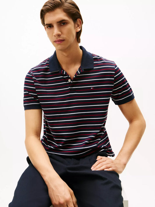 Chemise de algodón con patrón de rayas