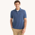 Chemise regular unicolor con logo heathered