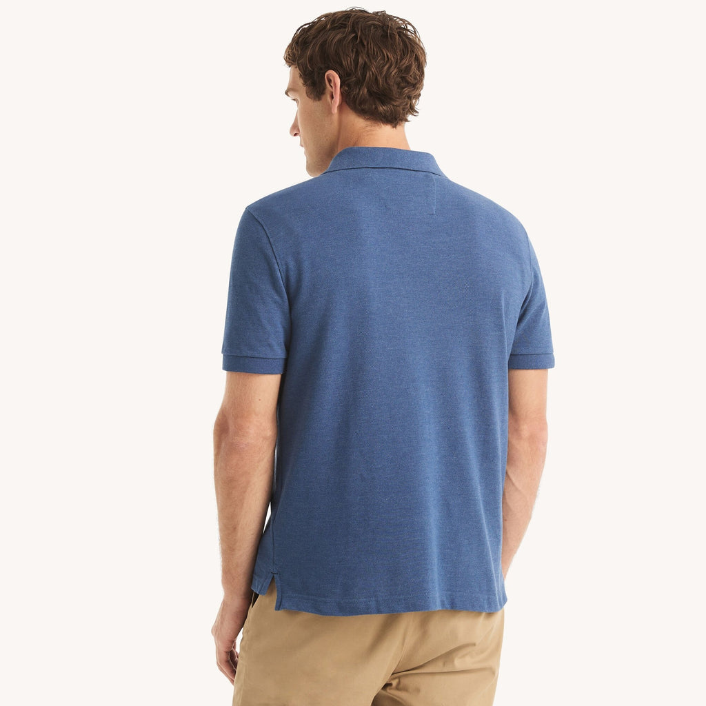 Chemise regular unicolor con logo heathered