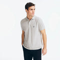 Chemise regular unicolor con logo heathered