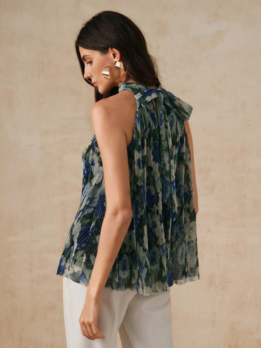 Blusa plisada