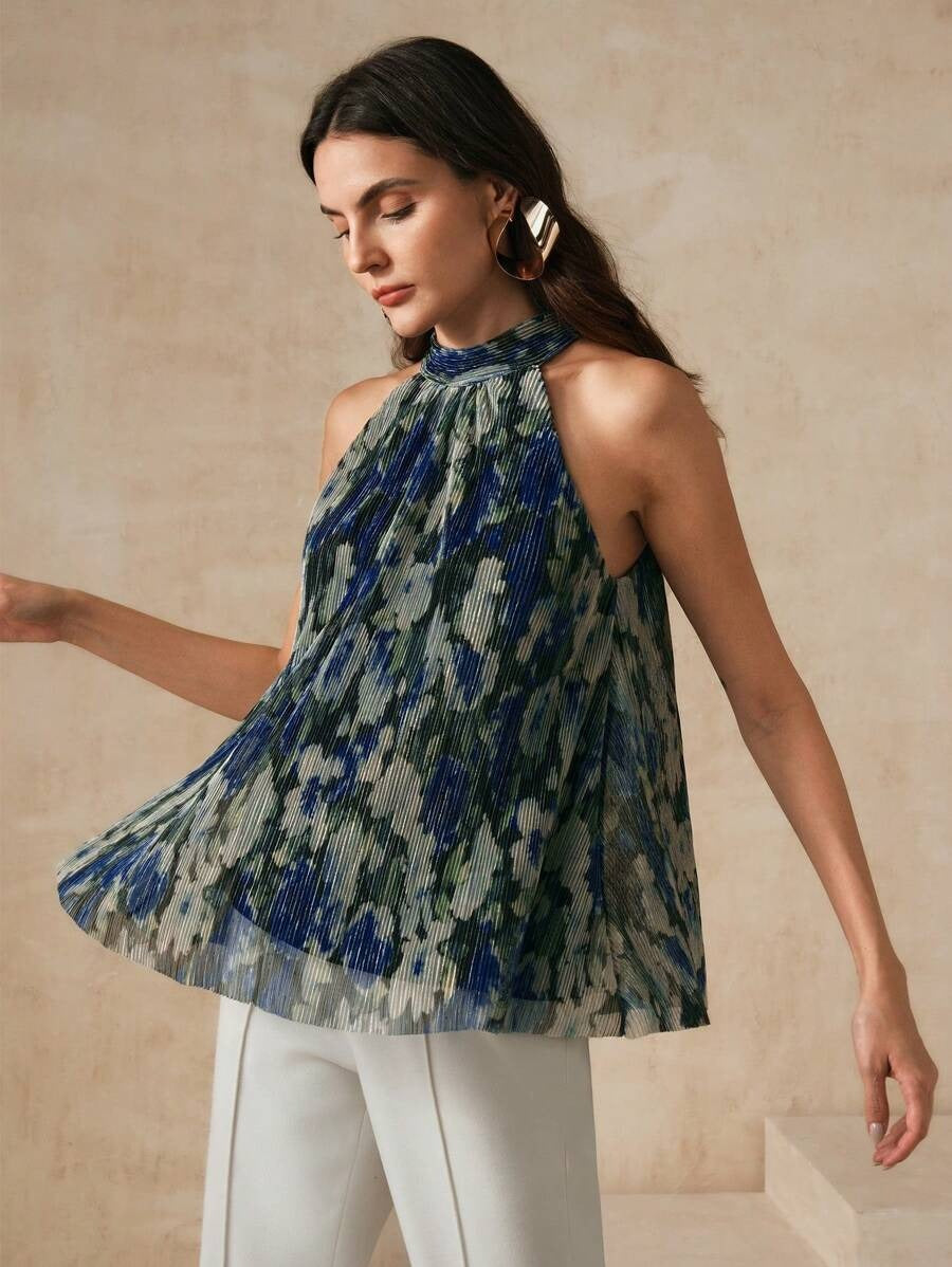Blusa plisada