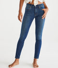 Jean Ajustado tiro alto tipo leggings