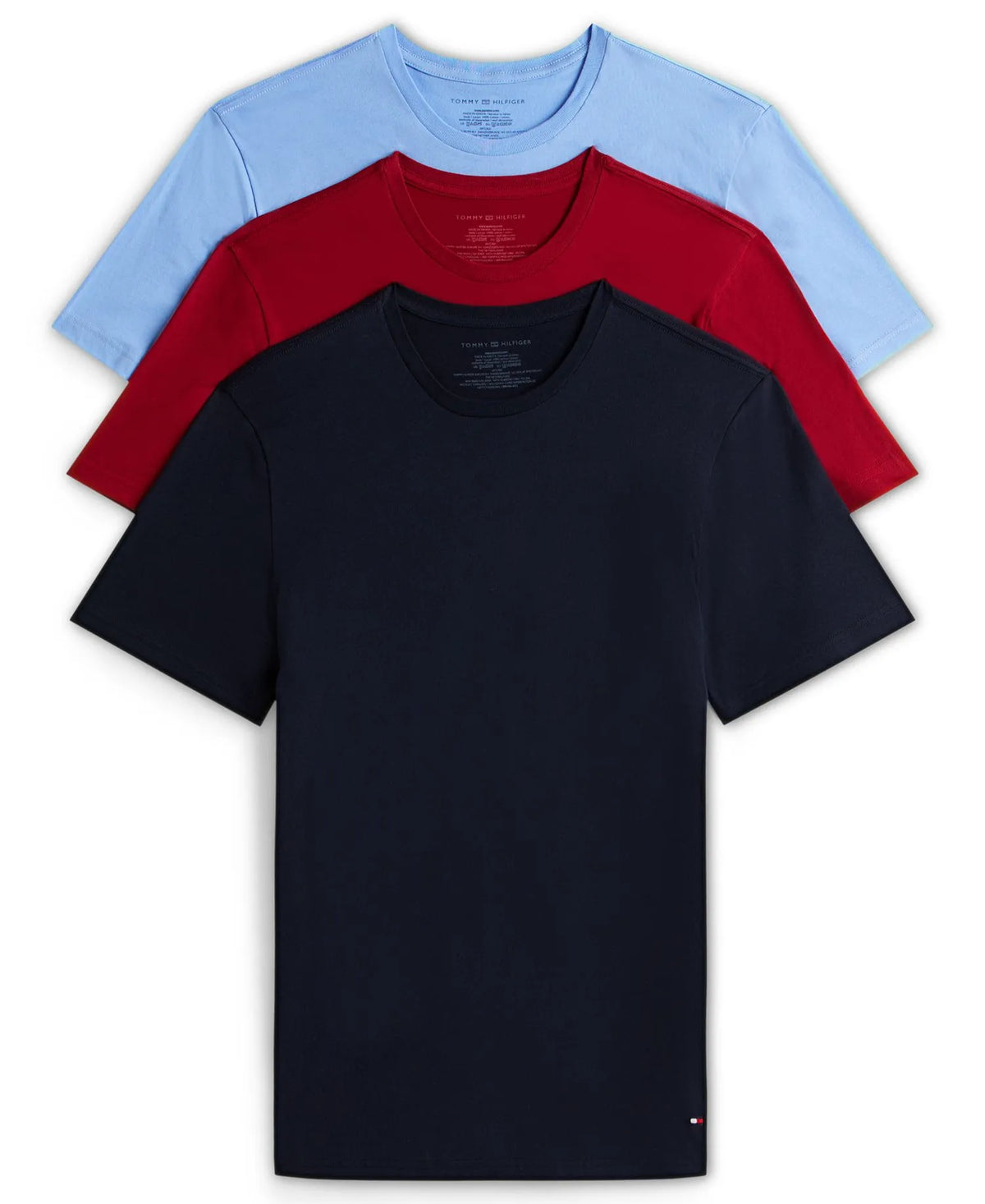 3 Pack franelas cuello redondo unicolor