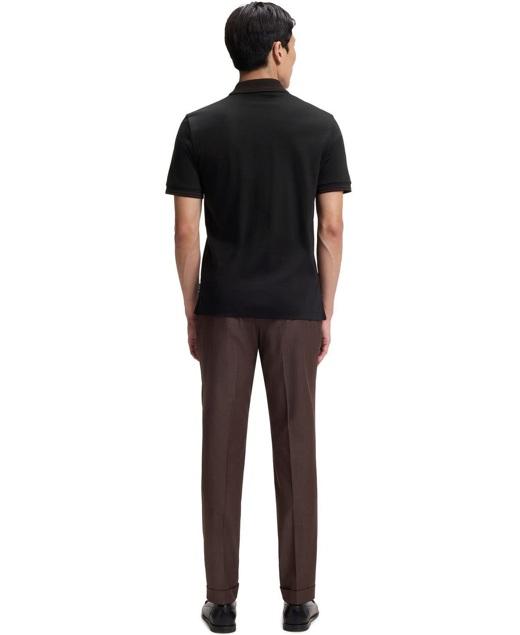 Chemise ajustada de algodón mercerizado