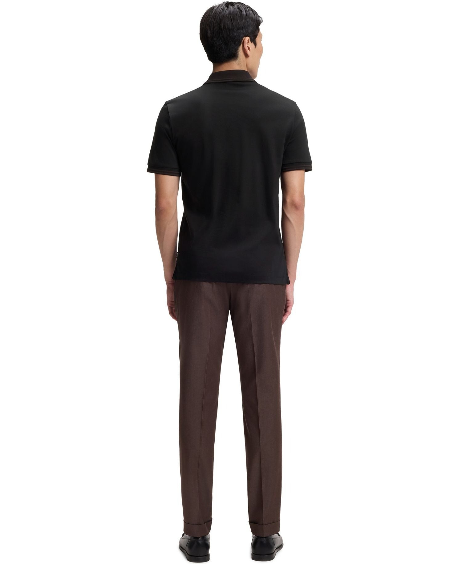 Chemise ajustada de algodón mercerizado