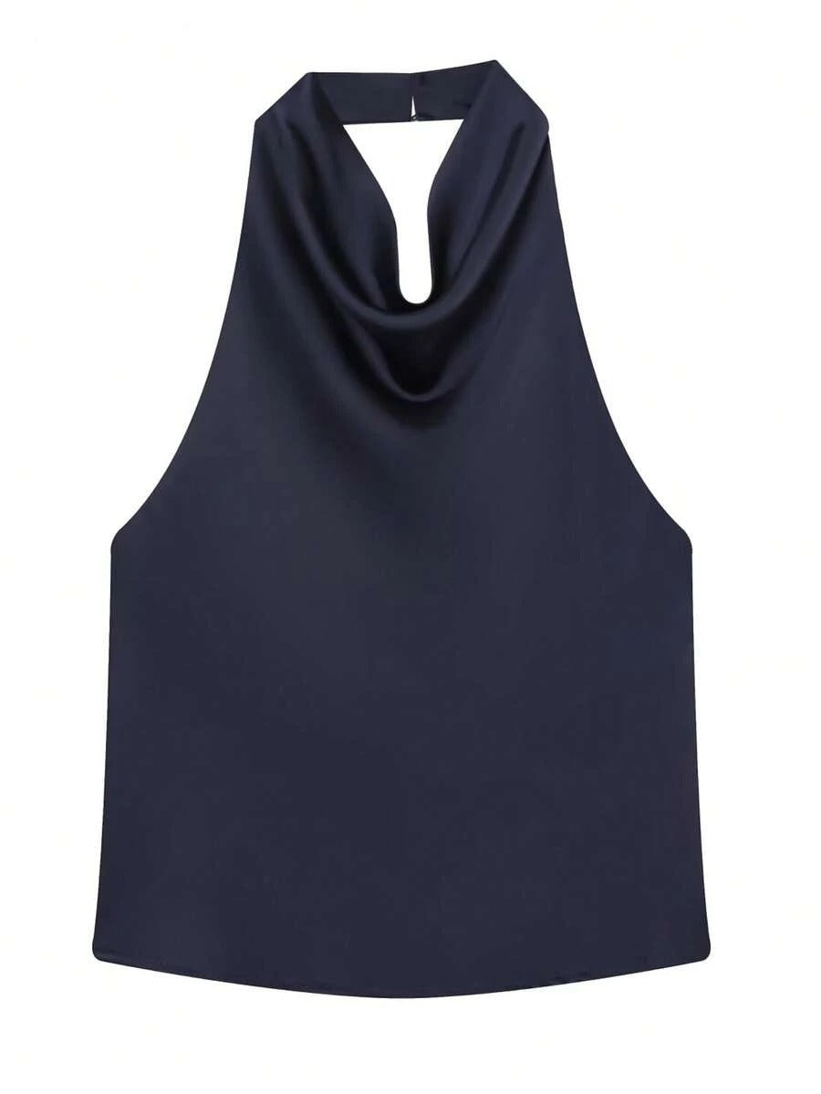 Blusa de satén