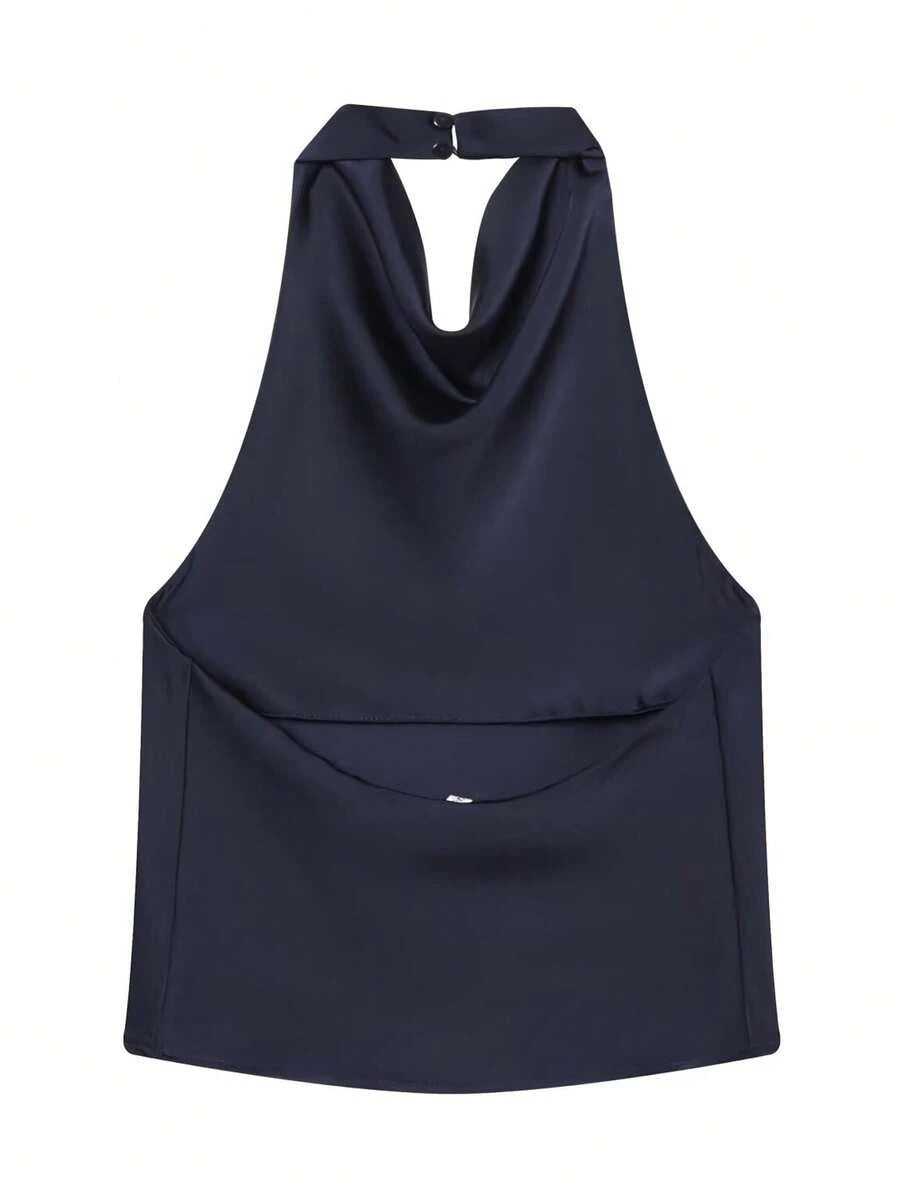 Blusa de satén