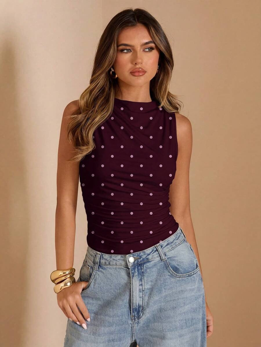 Body con estampado de lunares