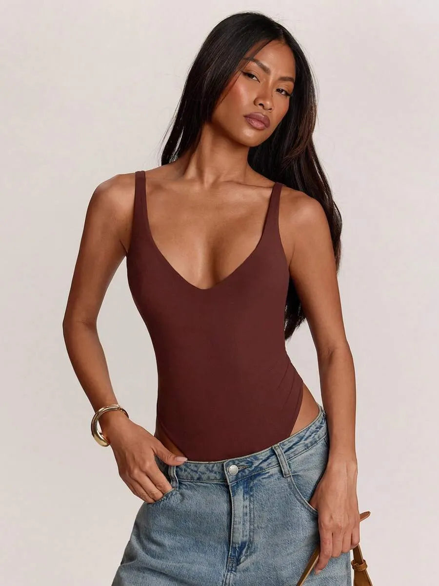 Body ajustado cuello en V