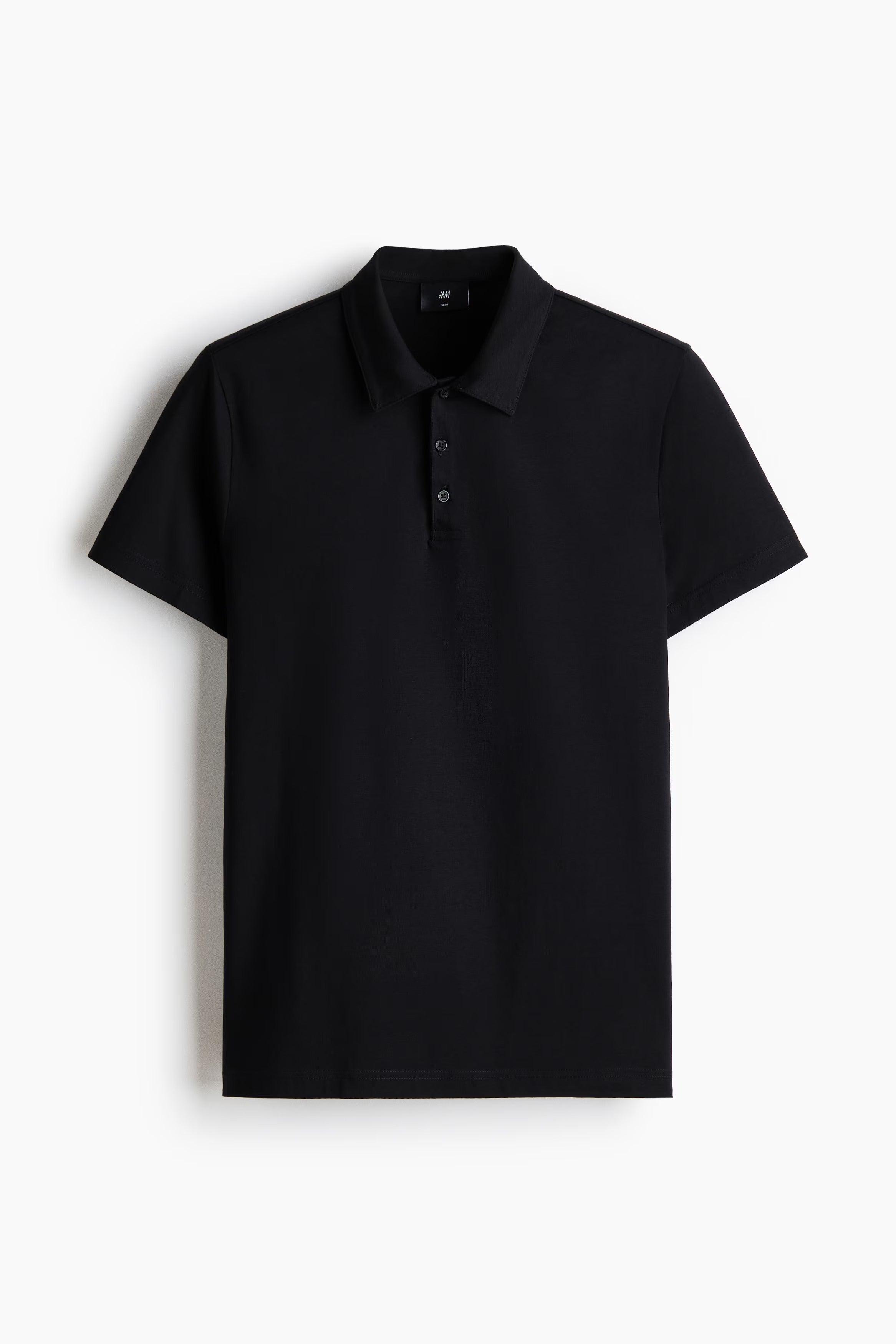 Chemise ajustada de algodón unicolor