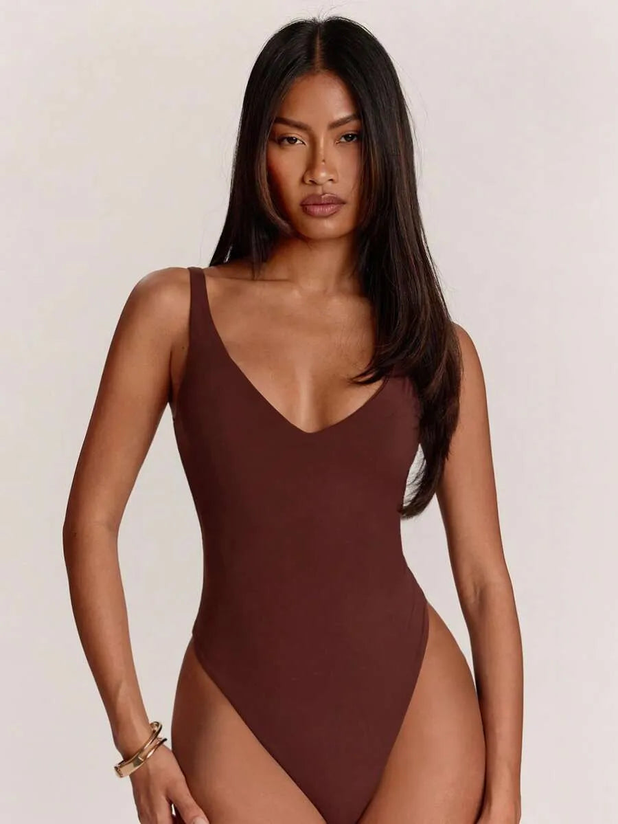 Body ajustado cuello en V