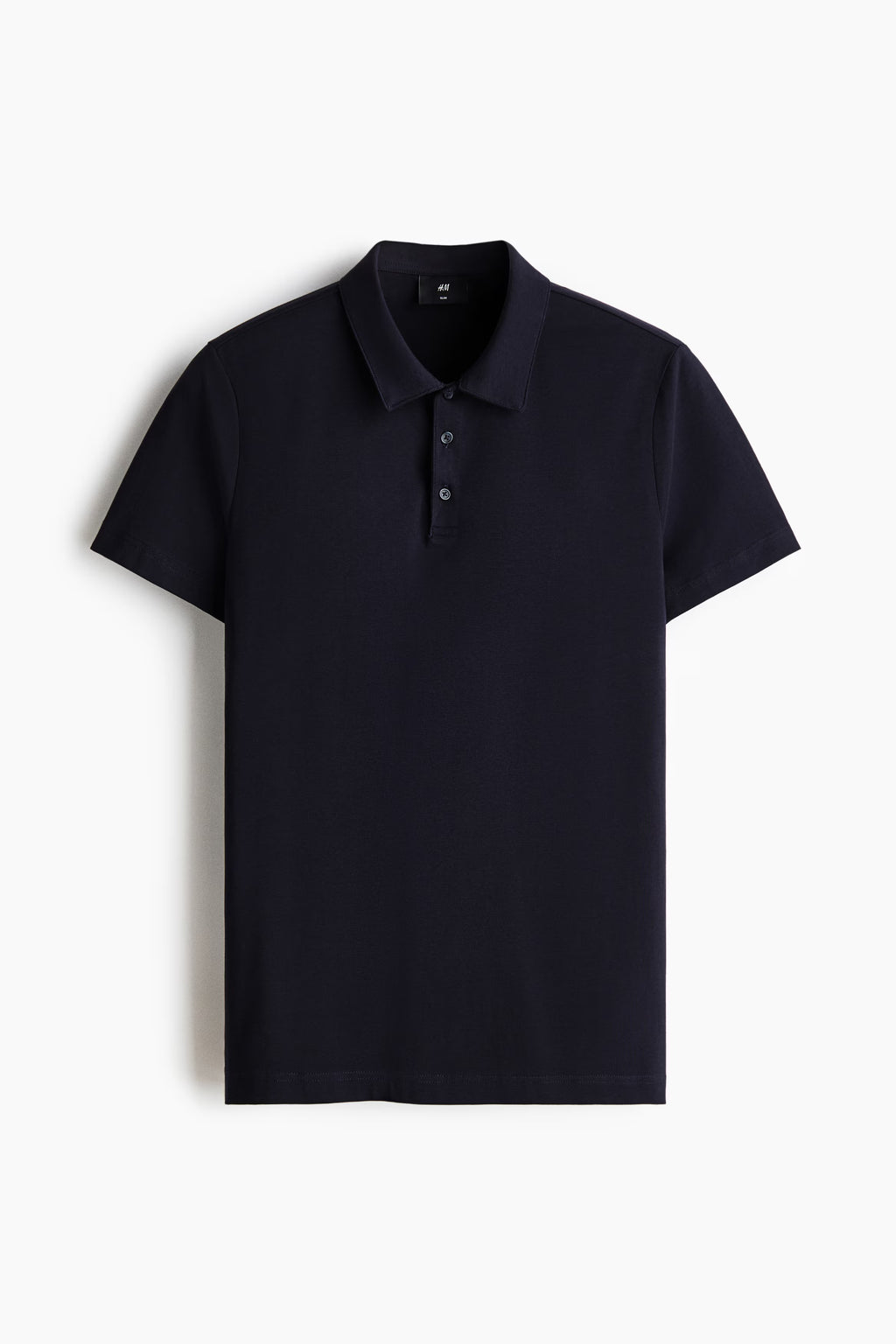 Chemise ajustada de algodón unicolor