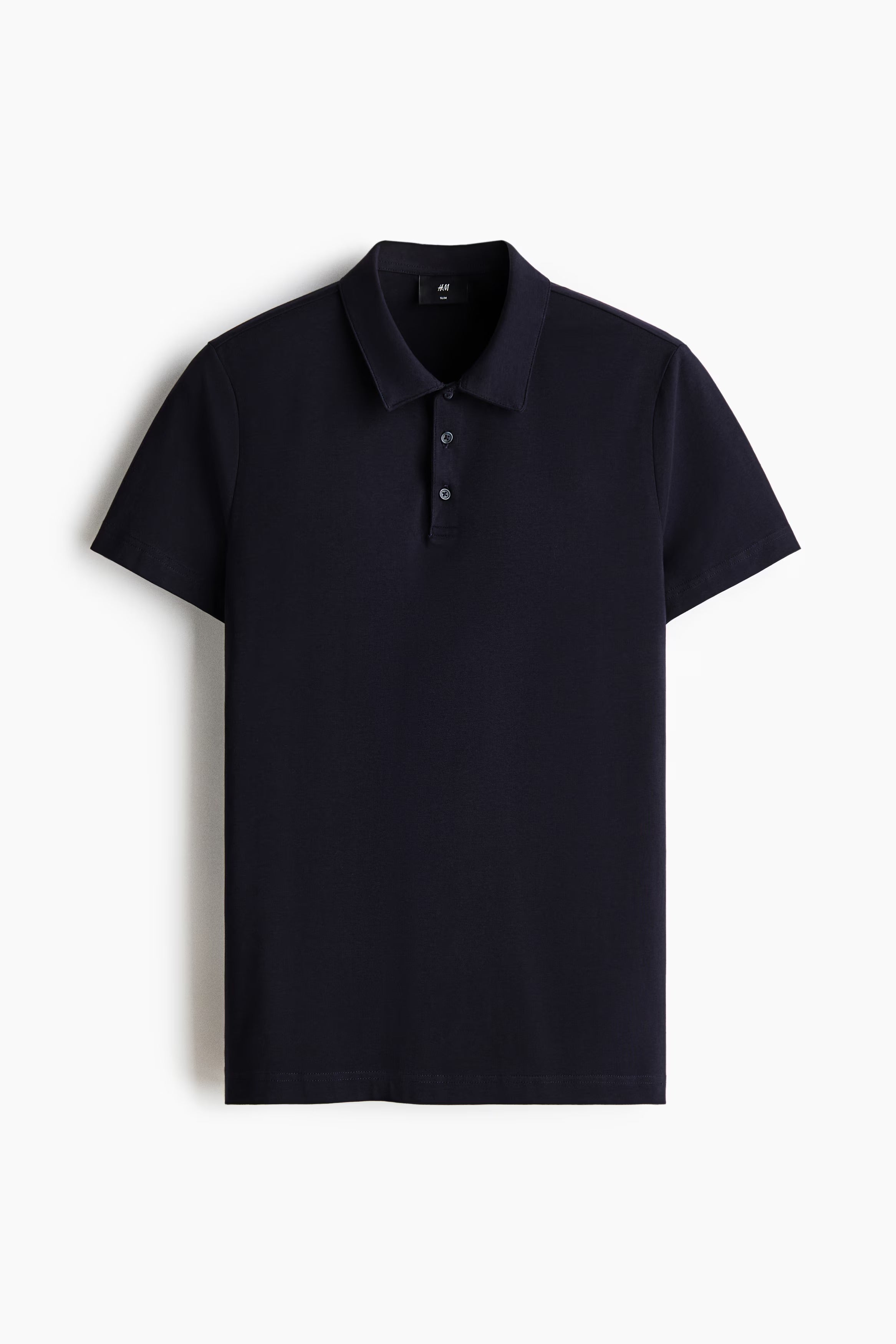 Chemise ajustada de algodón unicolor