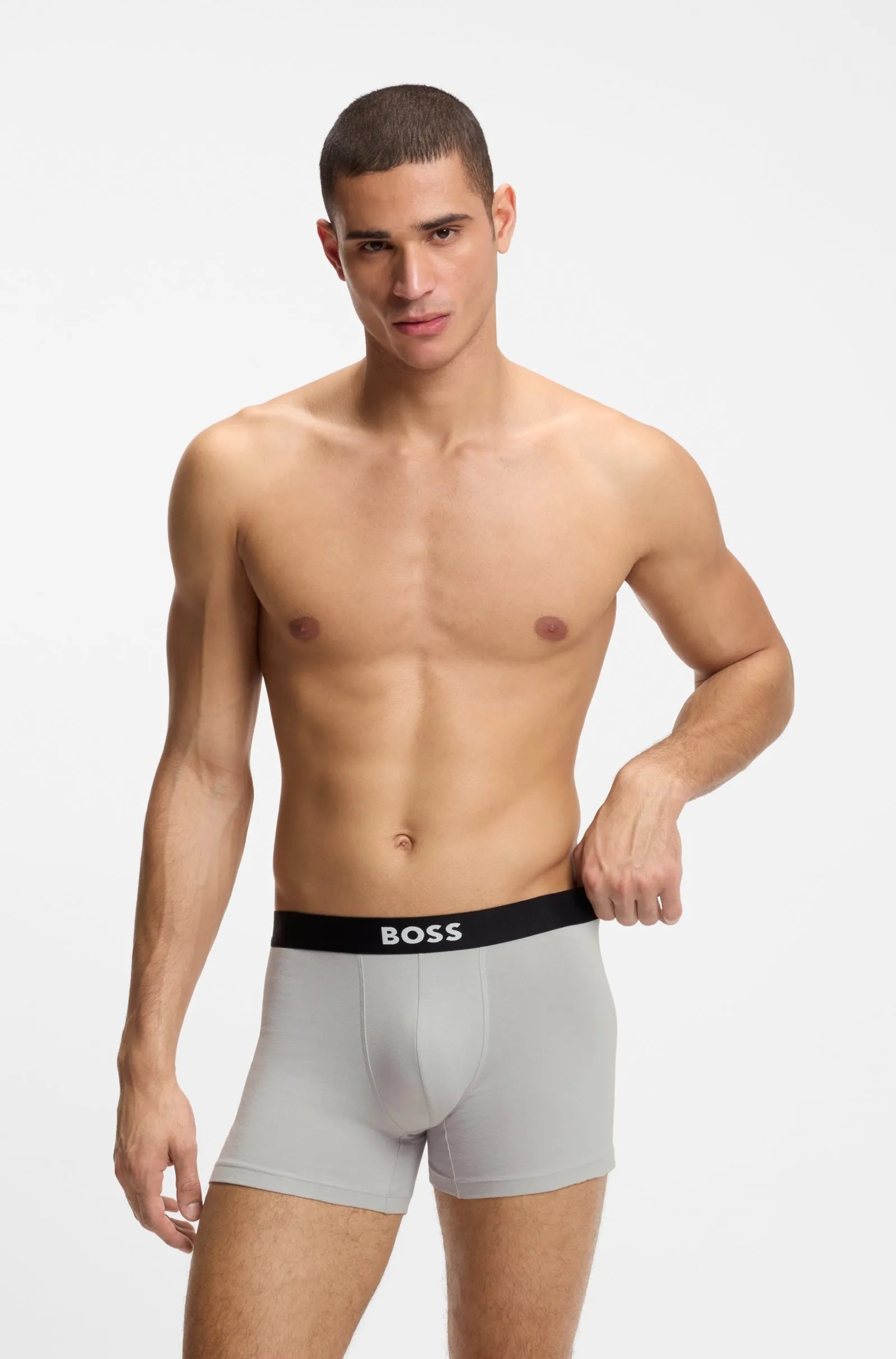 3 Pack Boxer Largos con logo en cinta