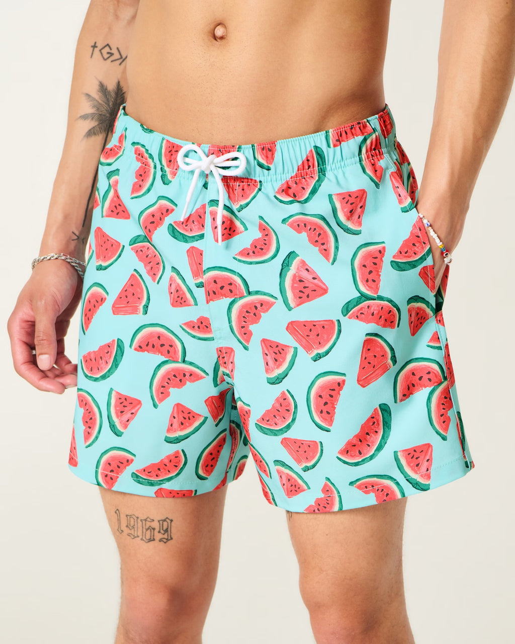 Traje de baño 5" con estampado de patilla