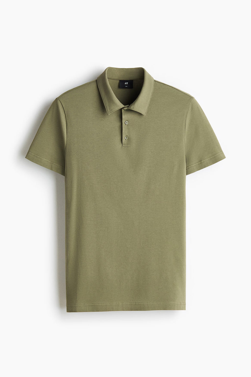 Chemise ajustada de algodón unicolor