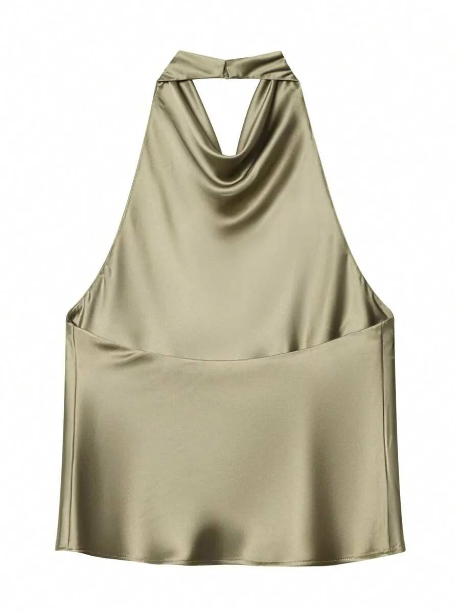 Blusa de satén