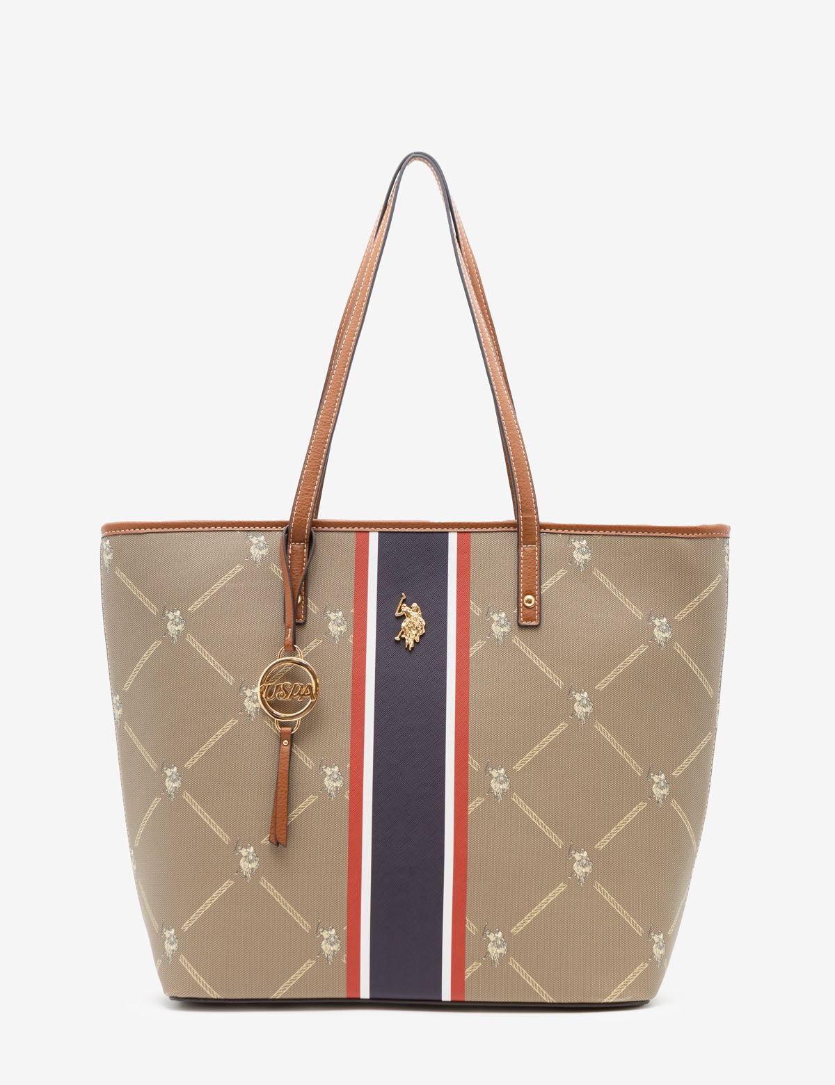 Cartera tipo tote grande con logo