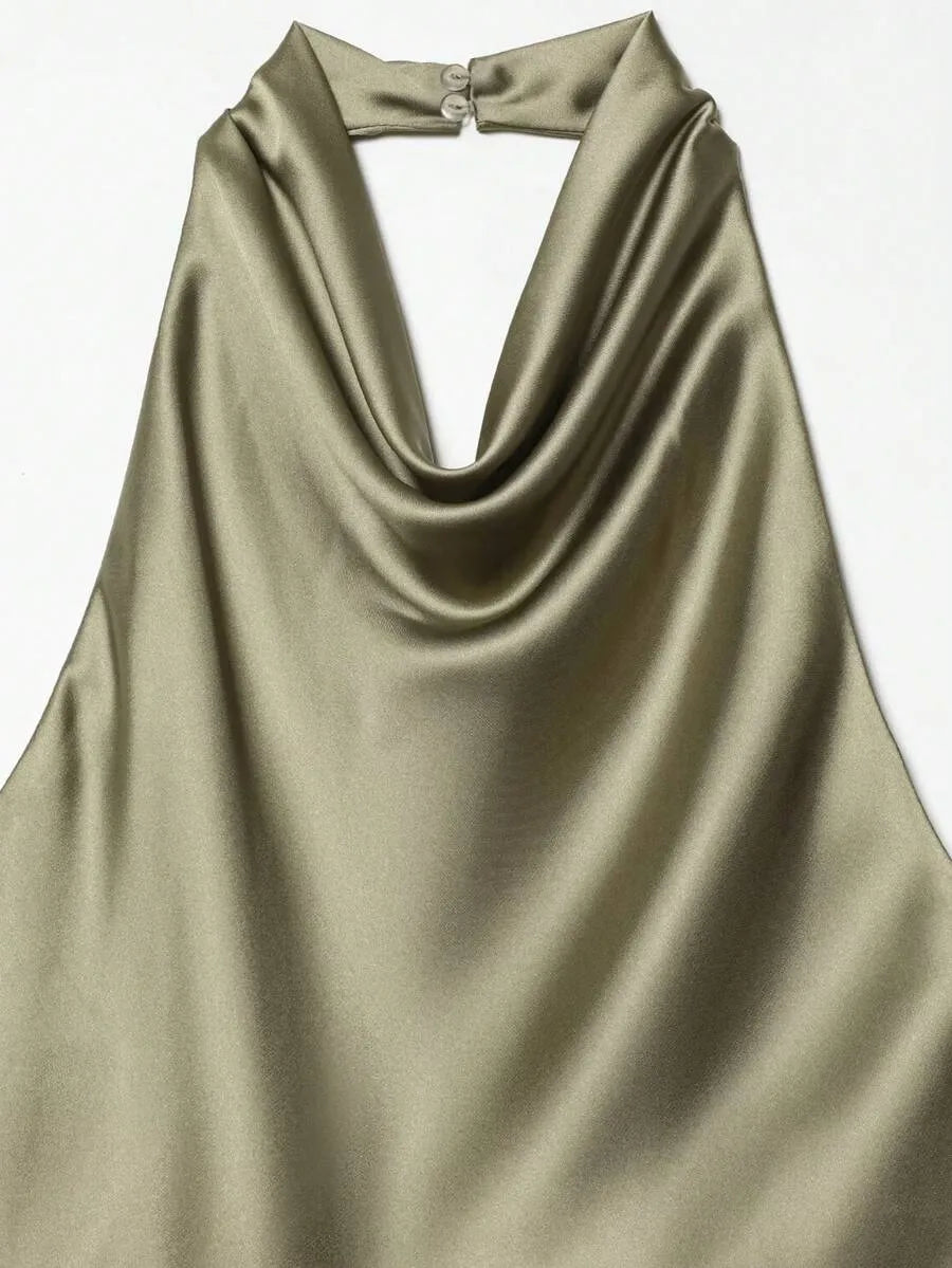 Blusa de satén