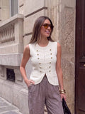 Chaleco elegante con botones
