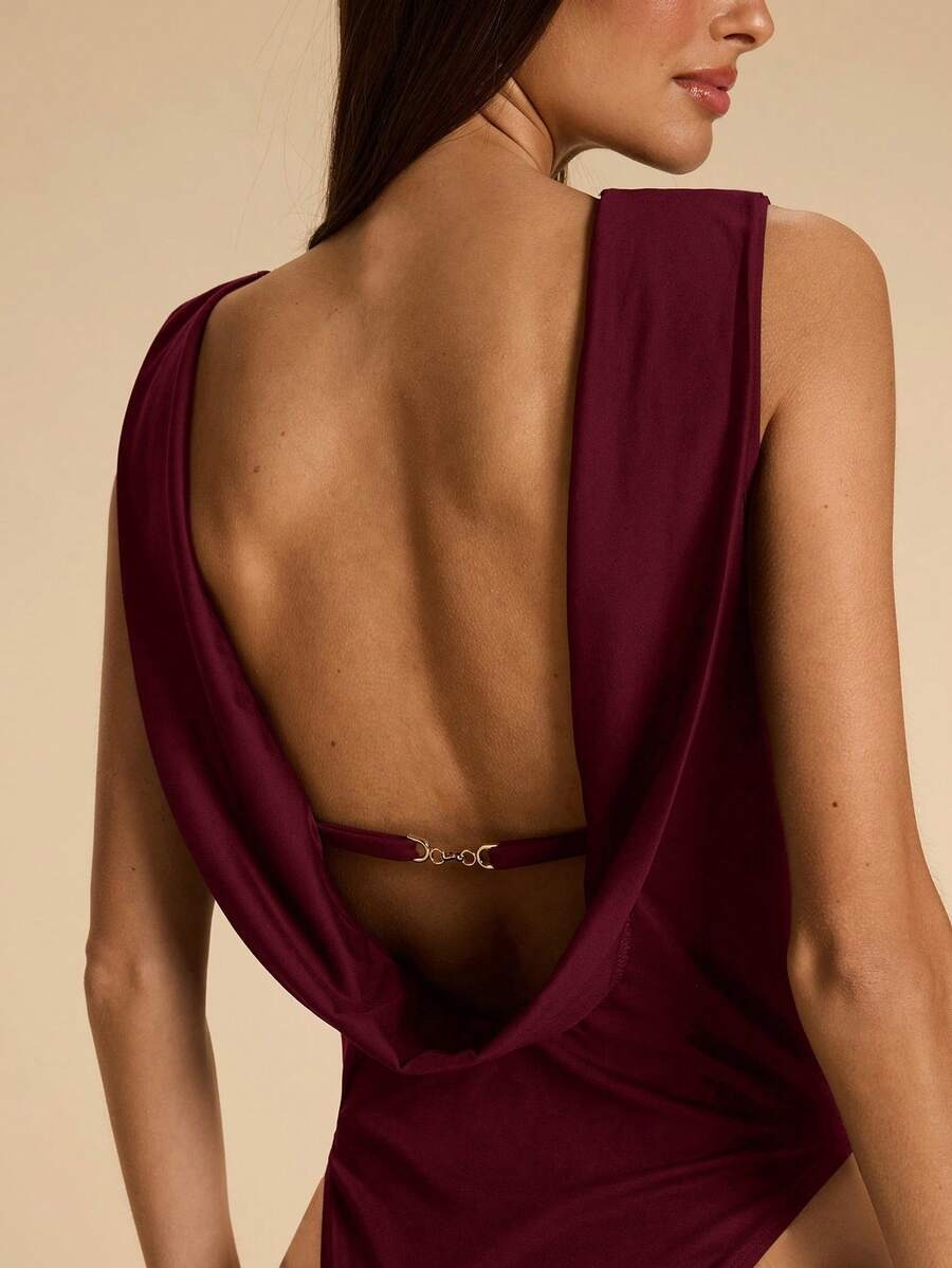 Body con diseño de espalda descubierta